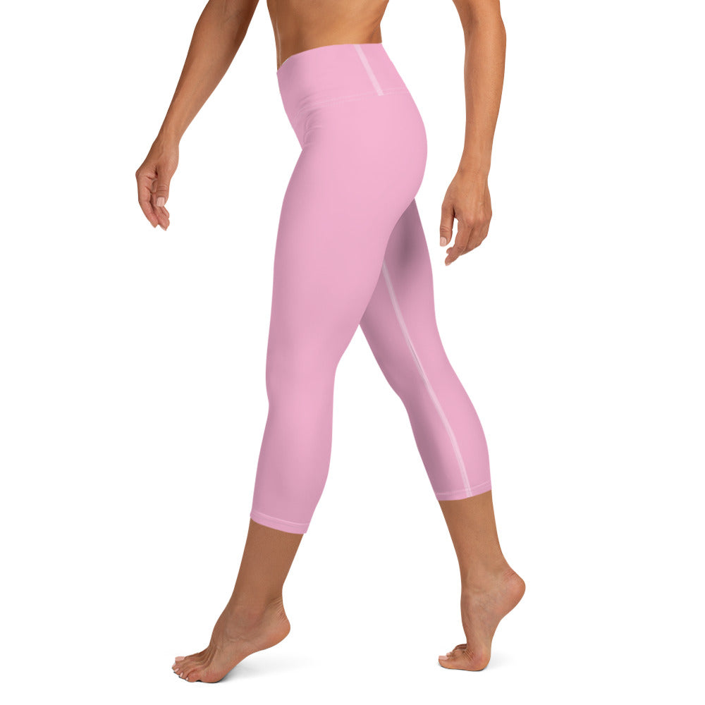 CS0027 - 02013 - LOVE2SKI Yoga Capri Leggings (Matching Pink)