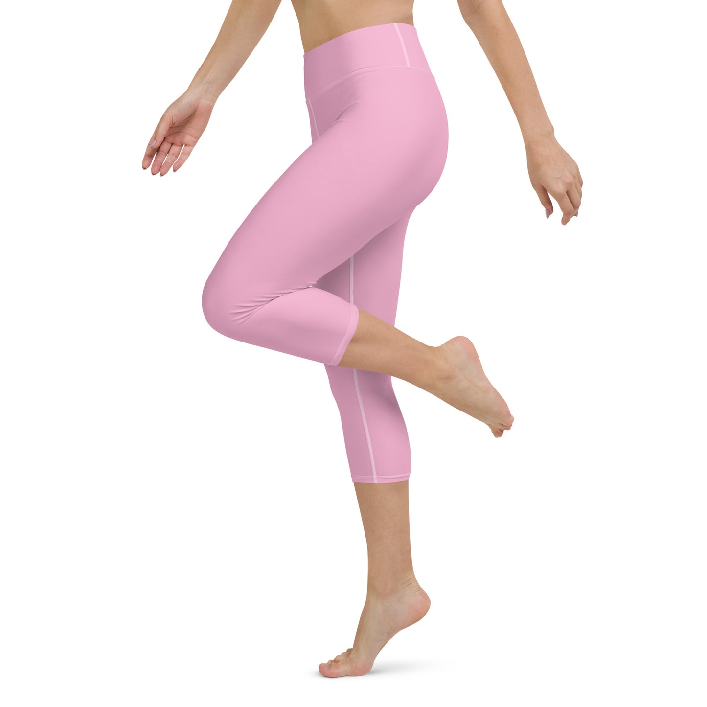 CS0027 - 02013 - LOVE2SKI Yoga Capri Leggings (Matching Pink)