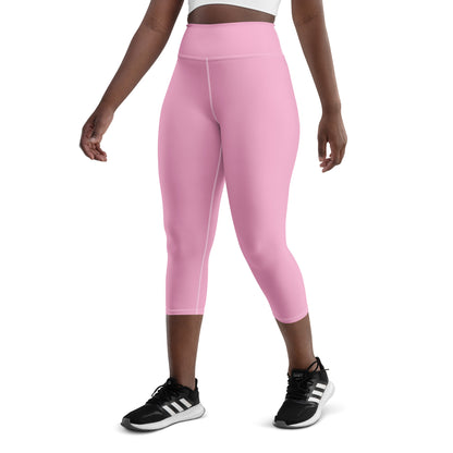 CS0027 - 02013 - LOVE2SKI Yoga Capri Leggings (Matching Pink)