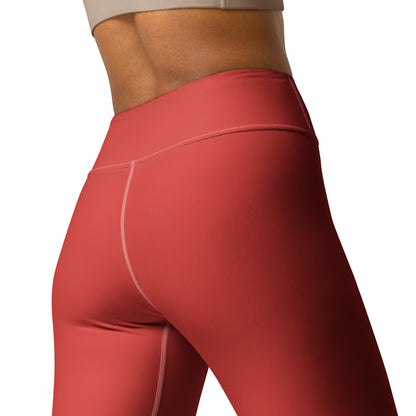 CS0030 - 02013 - SKI Tracks Yoga Leggings (Matching Red)