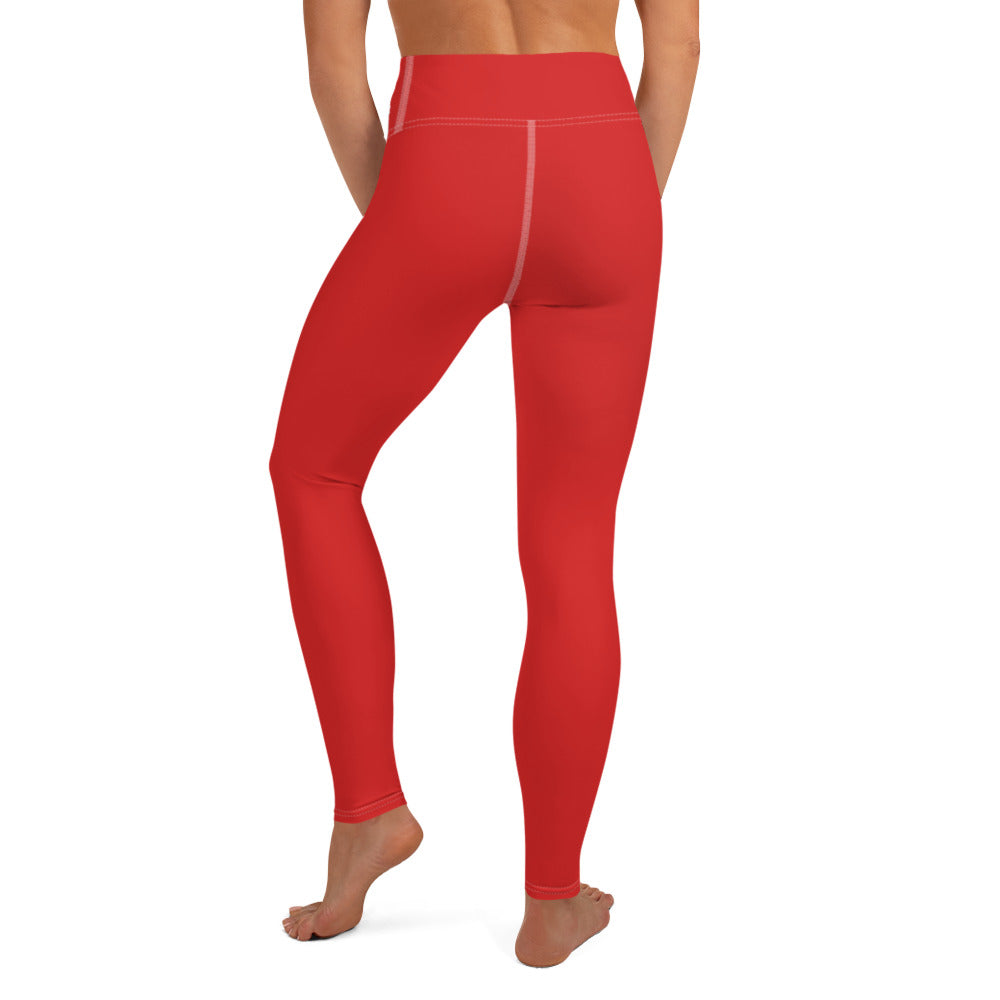 CS0039 - 02013 - Bumpin' and Jumpin' Yoga Leggings (Red)