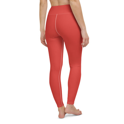 CS0030 - 02013 - SKI Tracks Yoga Leggings (Matching Red)