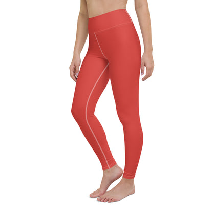 CS0030 - 02013 - SKI Tracks Yoga Leggings (Matching Red)