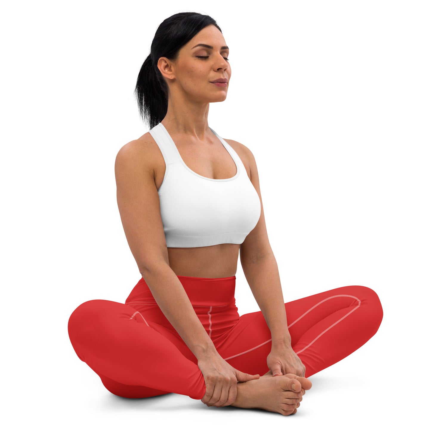 CS0039 - 02013 - Bumpin' and Jumpin' Yoga Leggings (Red)