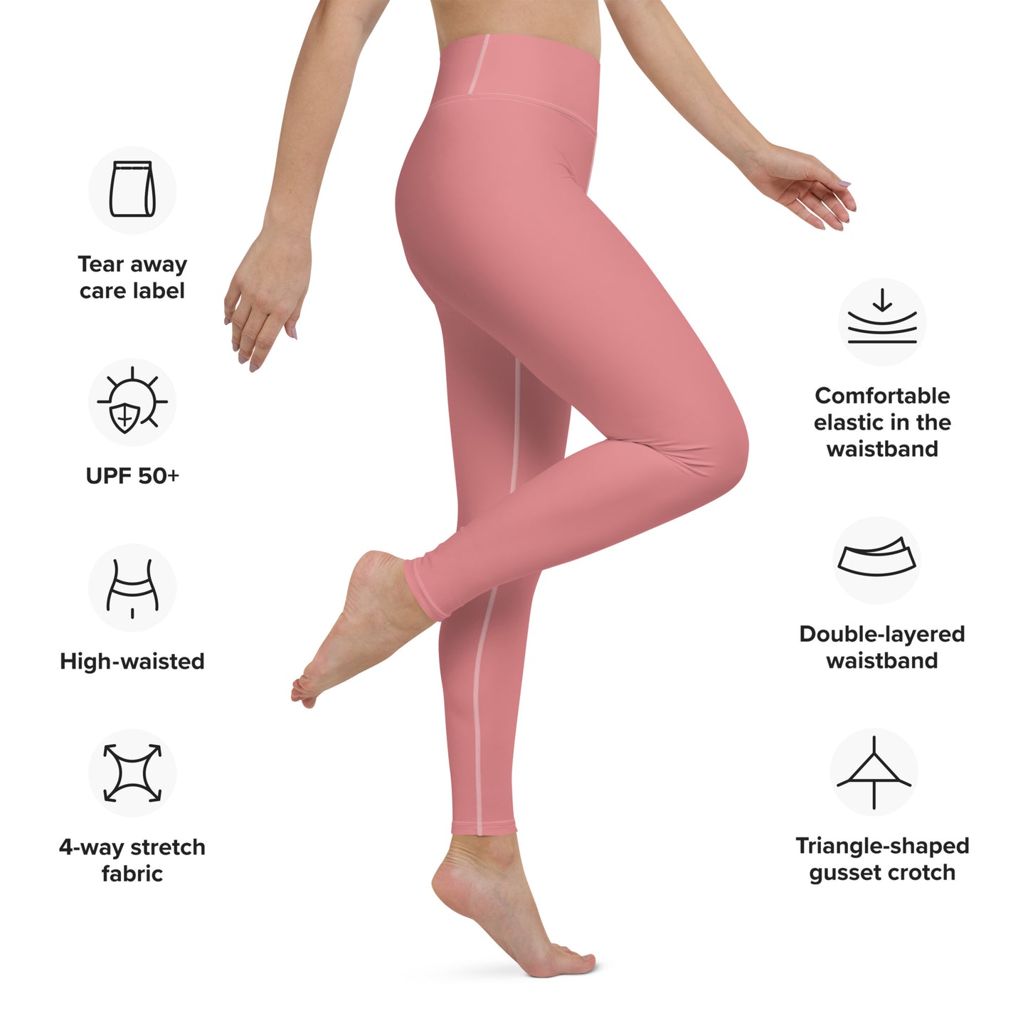 CS0011 - 02013 - Ski Bunny Yoga Leggings (Matching Pink)