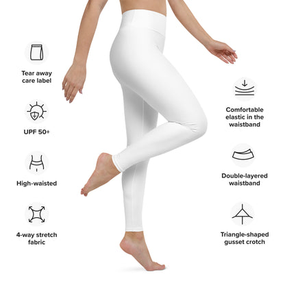 CS0030 - 02013 - SKI Tracks Yoga Leggings (Matching White)