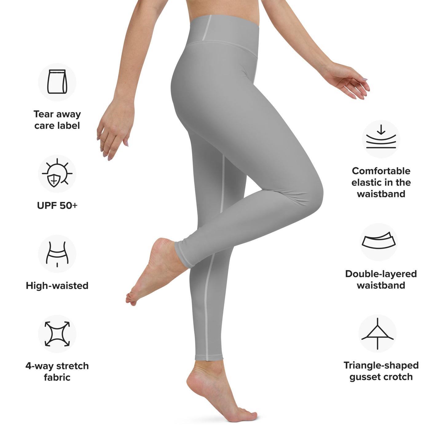 CS0030 - 02013 - SKI Tracks Yoga Leggings (Matching Gray)