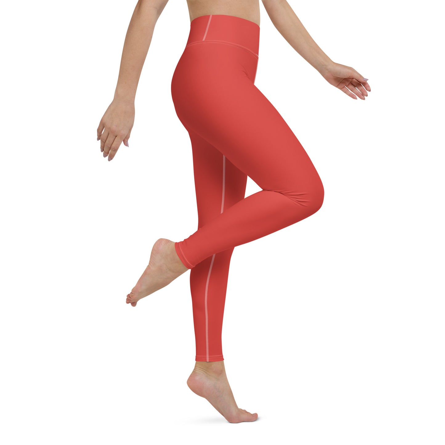 CS0030 - 02013 - SKI Tracks Yoga Leggings (Matching Red)