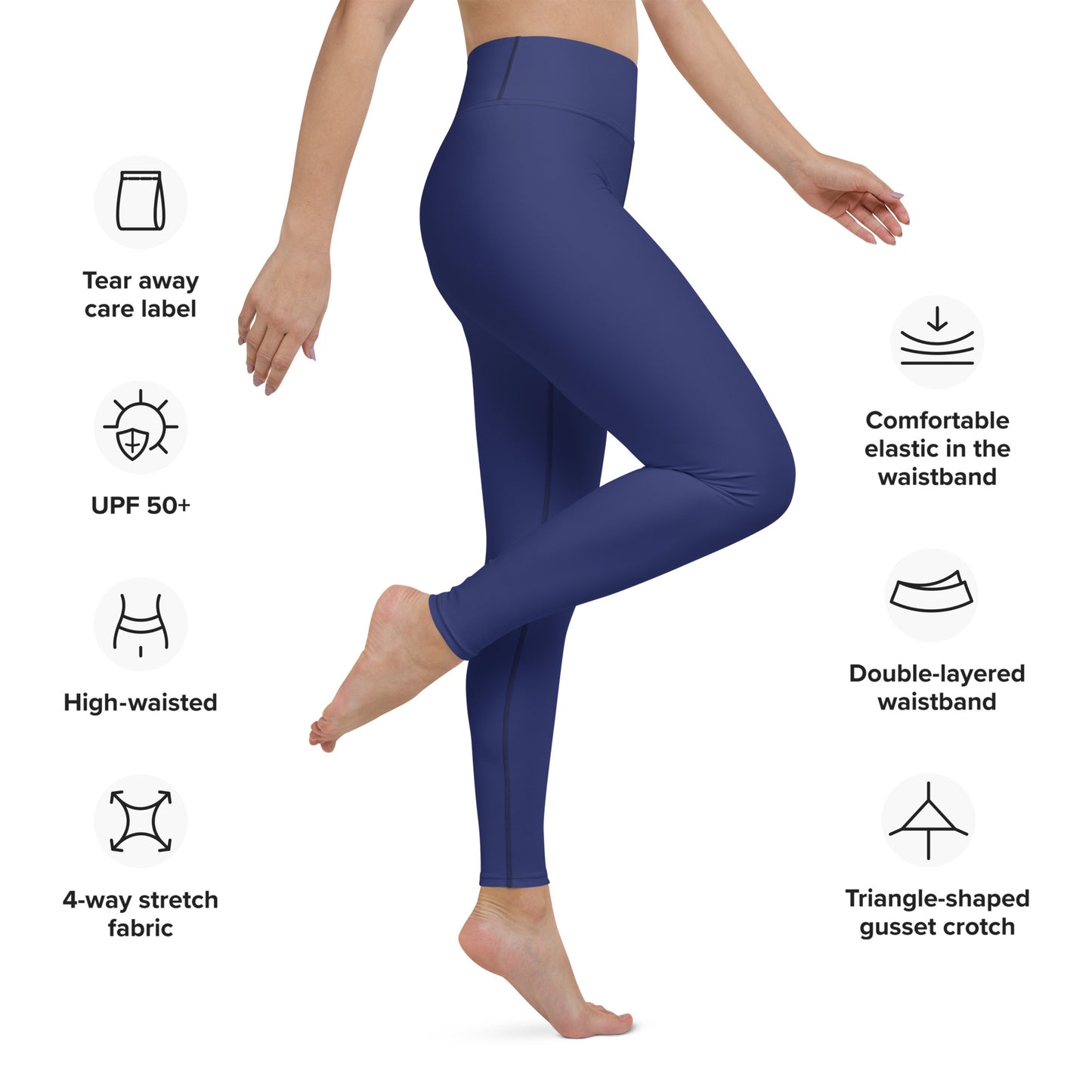 SSASC0022 - 02013 Women's Yoga Leggings (Matching Navy)