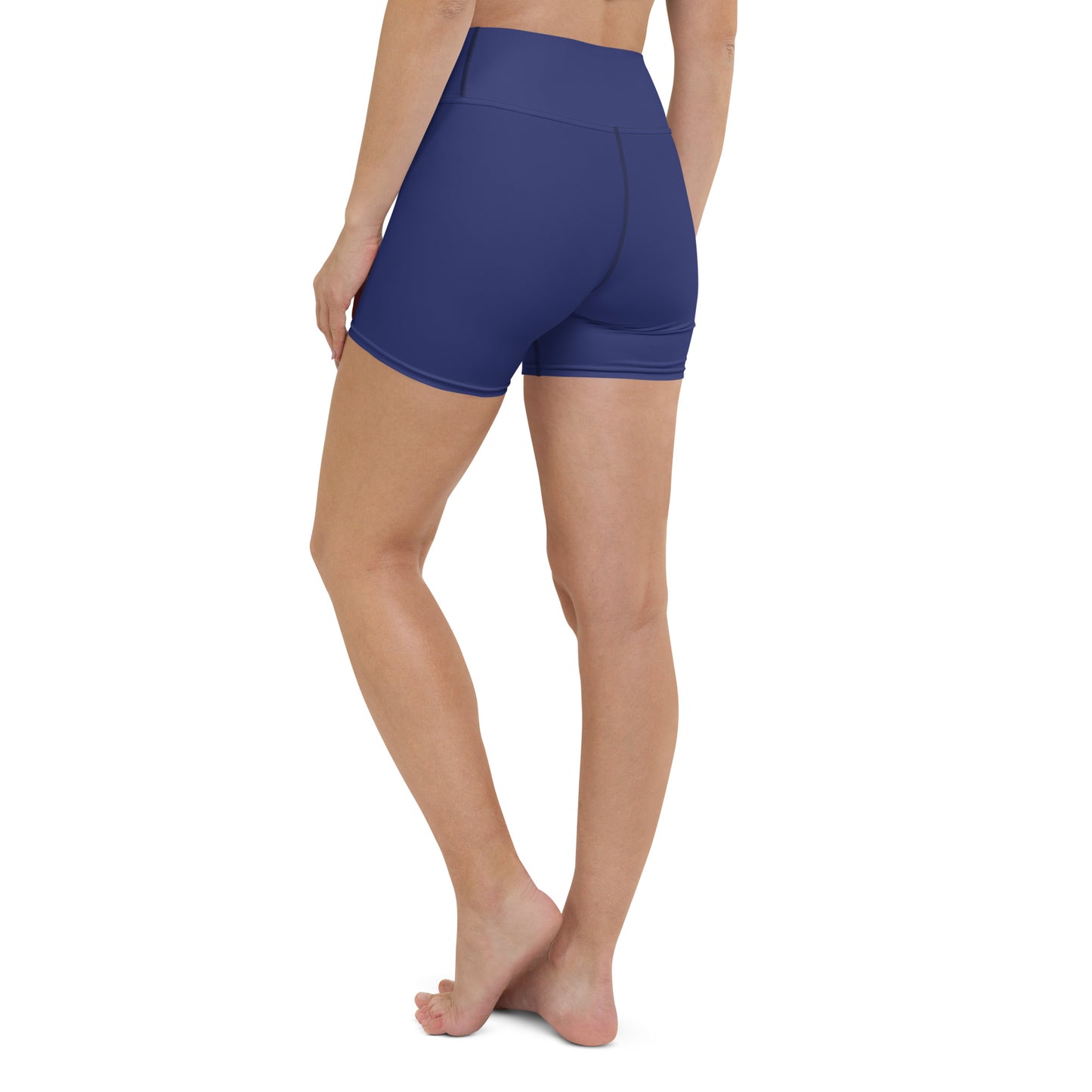 SSASC0028 - 02013 AOP Women's Yoga Shorts (Matching Navy)