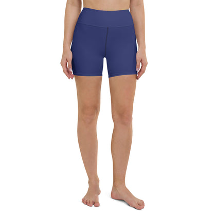 SSASC0028 - 02013 AOP Women's Yoga Shorts (Matching Navy)