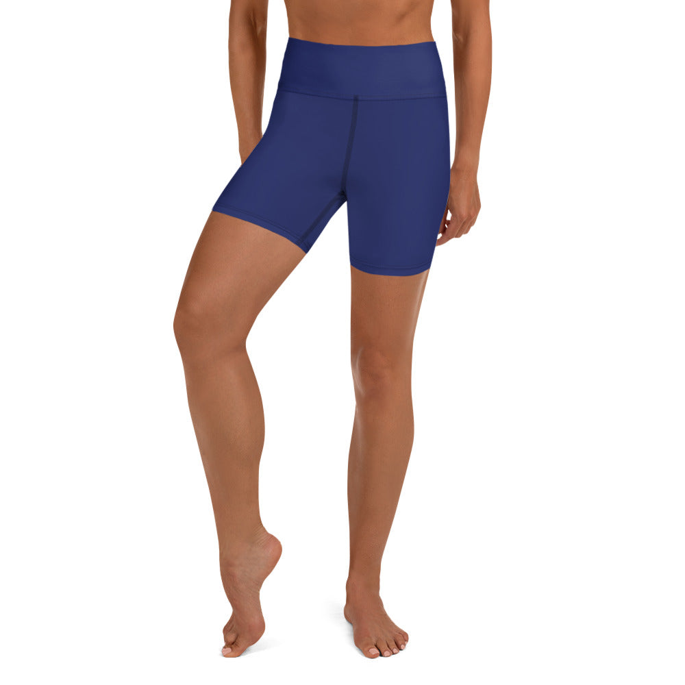 SSASC0028 - 02013 AOP Women's Yoga Shorts (Matching Navy)