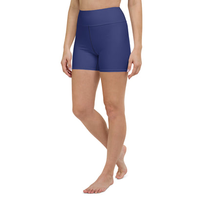 SSASC0028 - 02013 AOP Women's Yoga Shorts (Matching Navy)