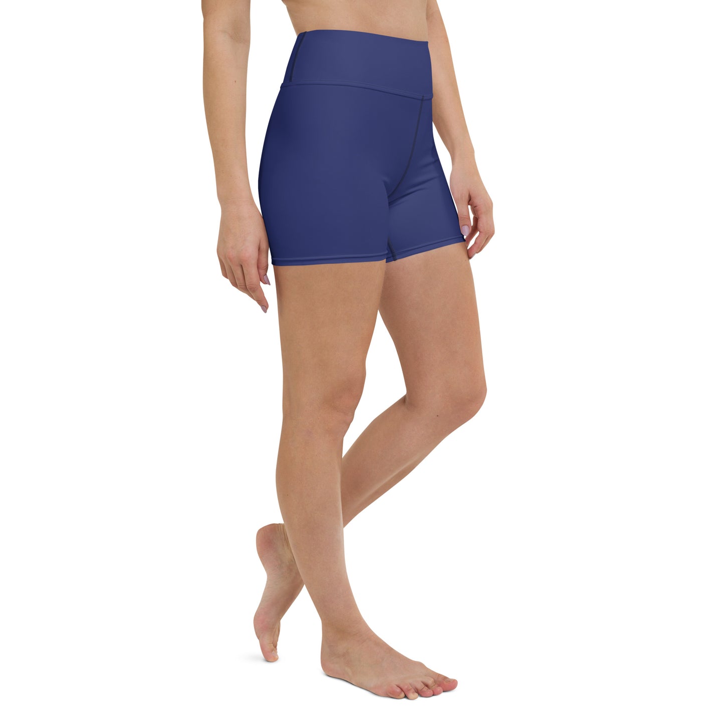 SSASC0028 - 02013 AOP Women's Yoga Shorts (Matching Navy)