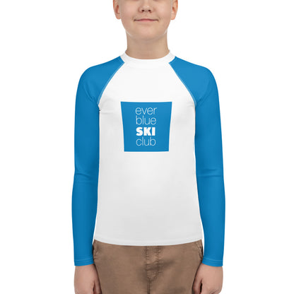 CS0006 - 03008 - AOP Ever Blue Ski Club Unisex Youth Rash Guard