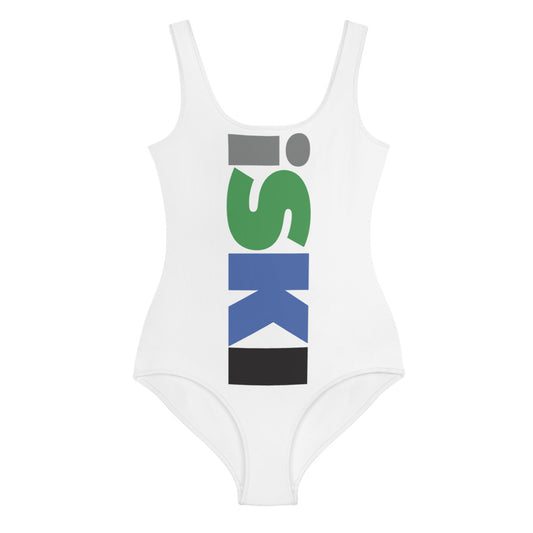 CS0050 - 03008 - AOP iSKI Youth Swimsuit