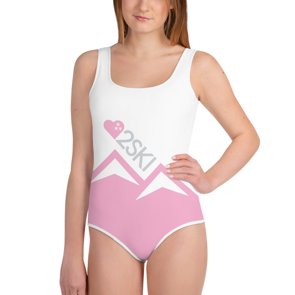 CS0027 - 03013 - AOP LOVE2SKI Youth Swimsuit