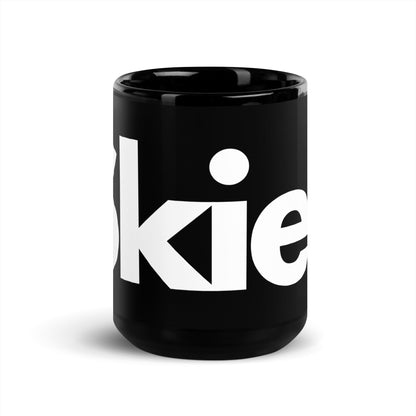 CS0020 - 06002 - Skier Black Glossy Mug