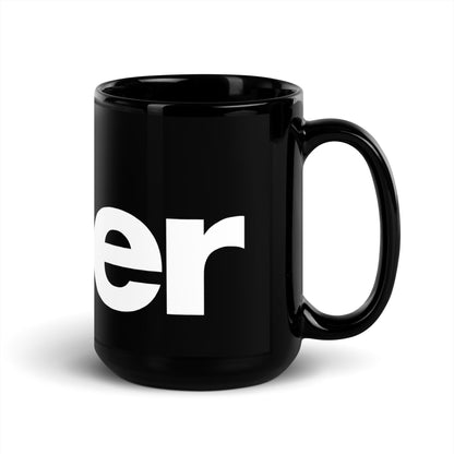 CS0020 - 06002 - Skier Black Glossy Mug