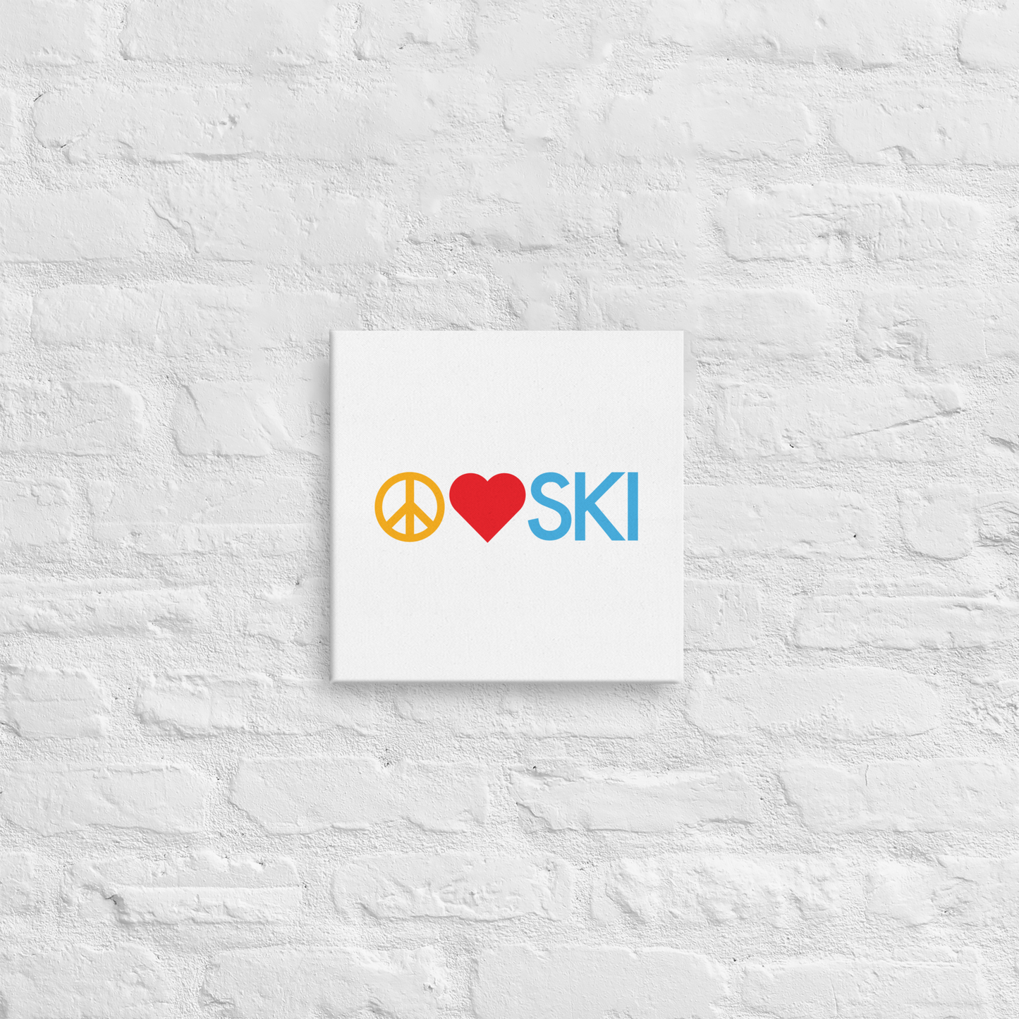 CS0026 - 06008 - Peace | Love | SKI Canvas