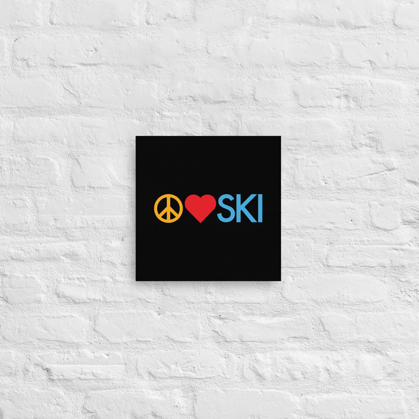 CS0026 - 06008 - Peace | Love | SKI Canvas