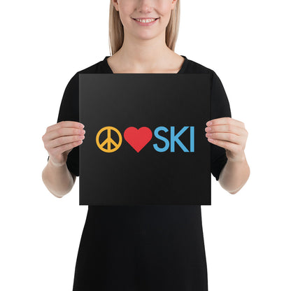 CS0026 - 06008 - Peace | Love | SKI Canvas