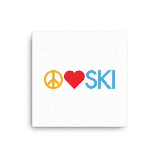 CS0026 - 06008 - Peace | Love | SKI Canvas