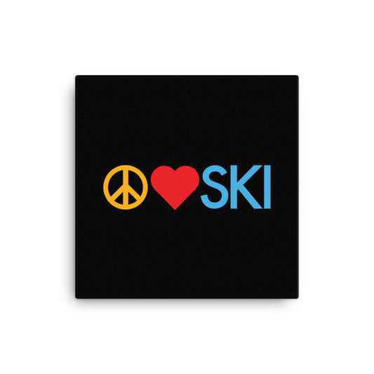 CS0026 - 06008 - Peace | Love | SKI Canvas