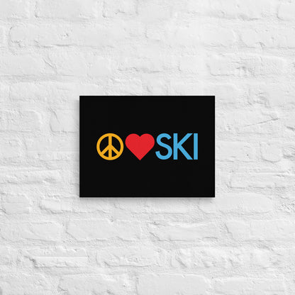 CS0026 - 06008 - Peace | Love | SKI Canvas