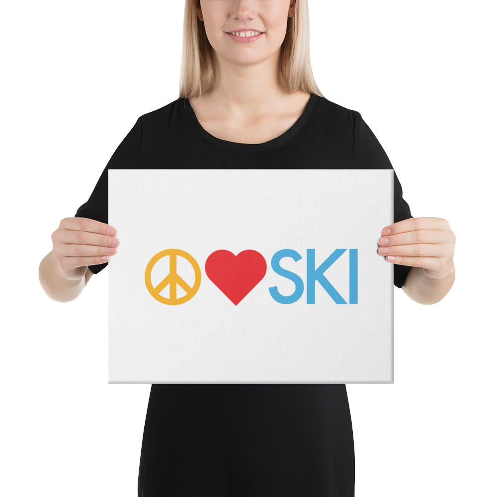 CS0026 - 06008 - Peace | Love | SKI Canvas