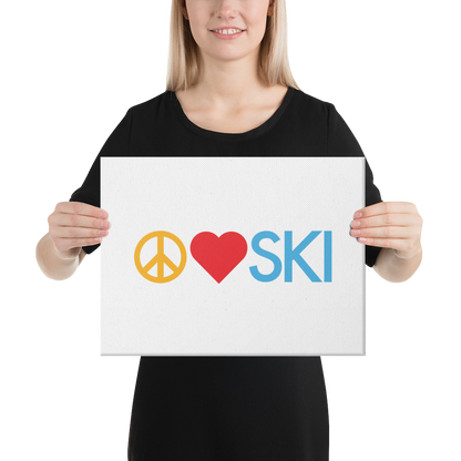 CS0026 - 06008 - Peace | Love | SKI Canvas