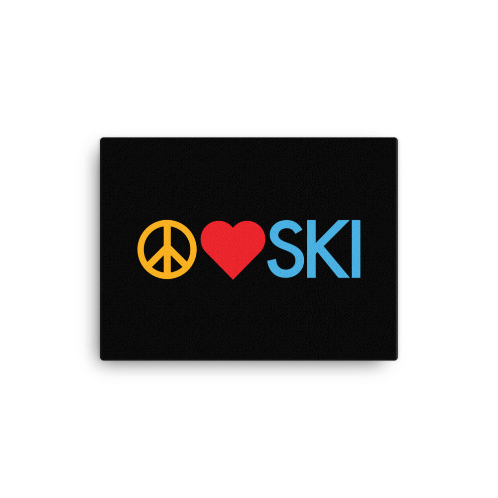 CS0026 - 06008 - Peace | Love | SKI Canvas