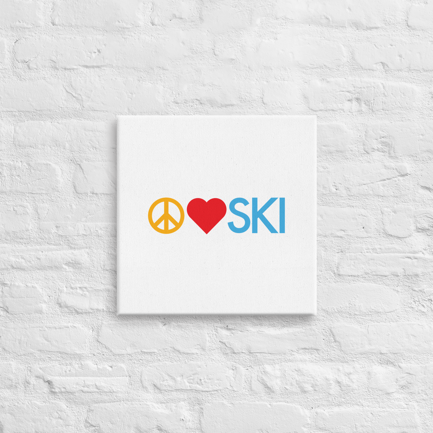 CS0026 - 06008 - Peace | Love | SKI Canvas