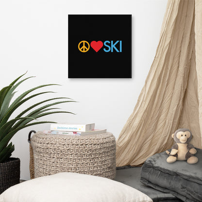 CS0026 - 06008 - Peace | Love | SKI Canvas