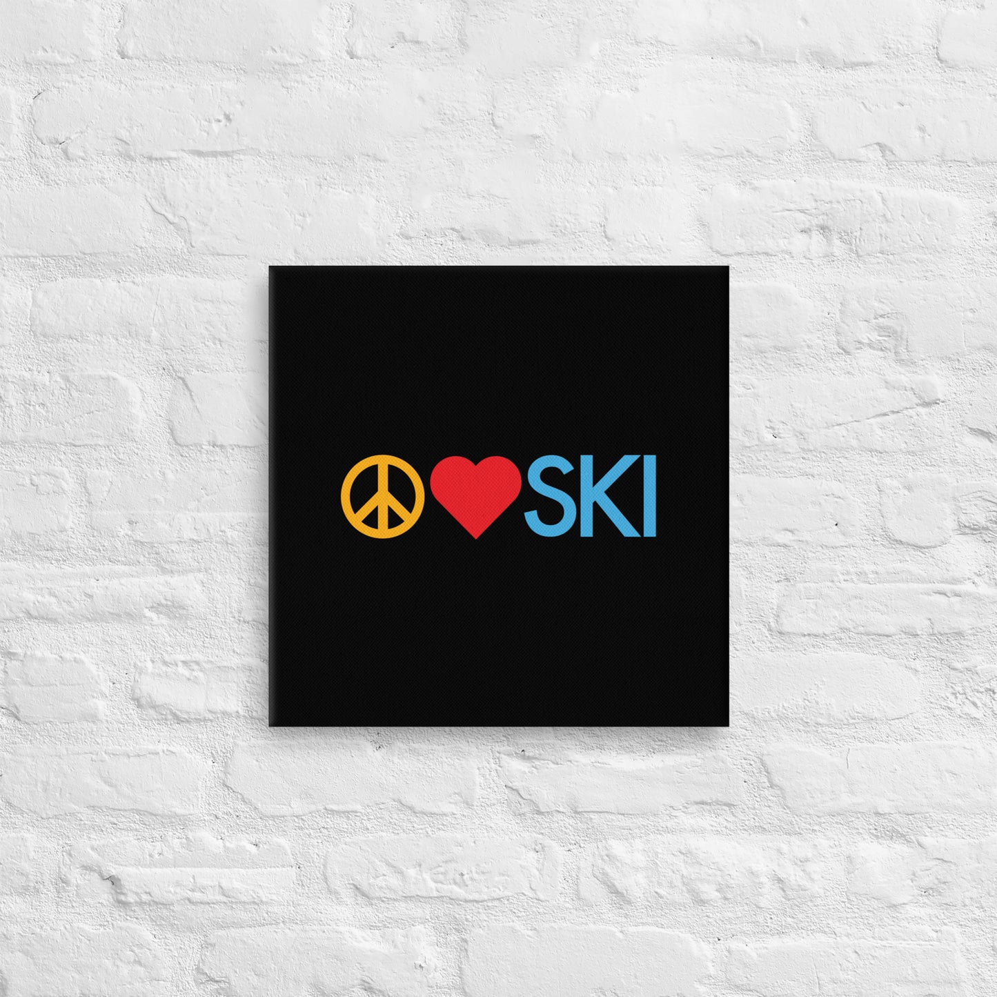 CS0026 - 06008 - Peace | Love | SKI Canvas