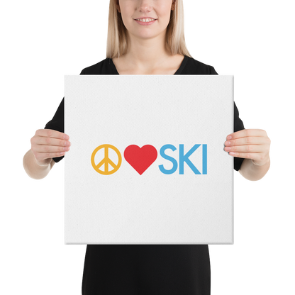 CS0026 - 06008 - Peace | Love | SKI Canvas