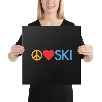 CS0026 - 06008 - Peace | Love | SKI Canvas