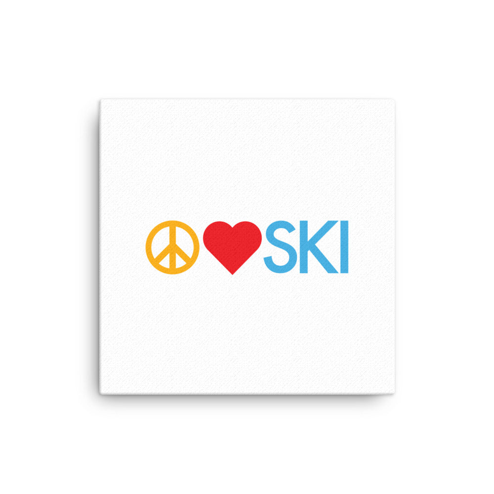 CS0026 - 06008 - Peace | Love | SKI Canvas