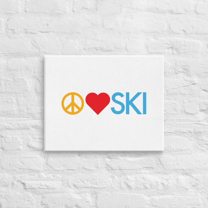 CS0026 - 06008 - Peace | Love | SKI Canvas