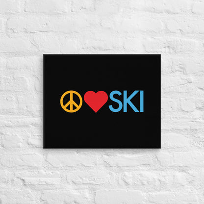 CS0026 - 06008 - Peace | Love | SKI Canvas