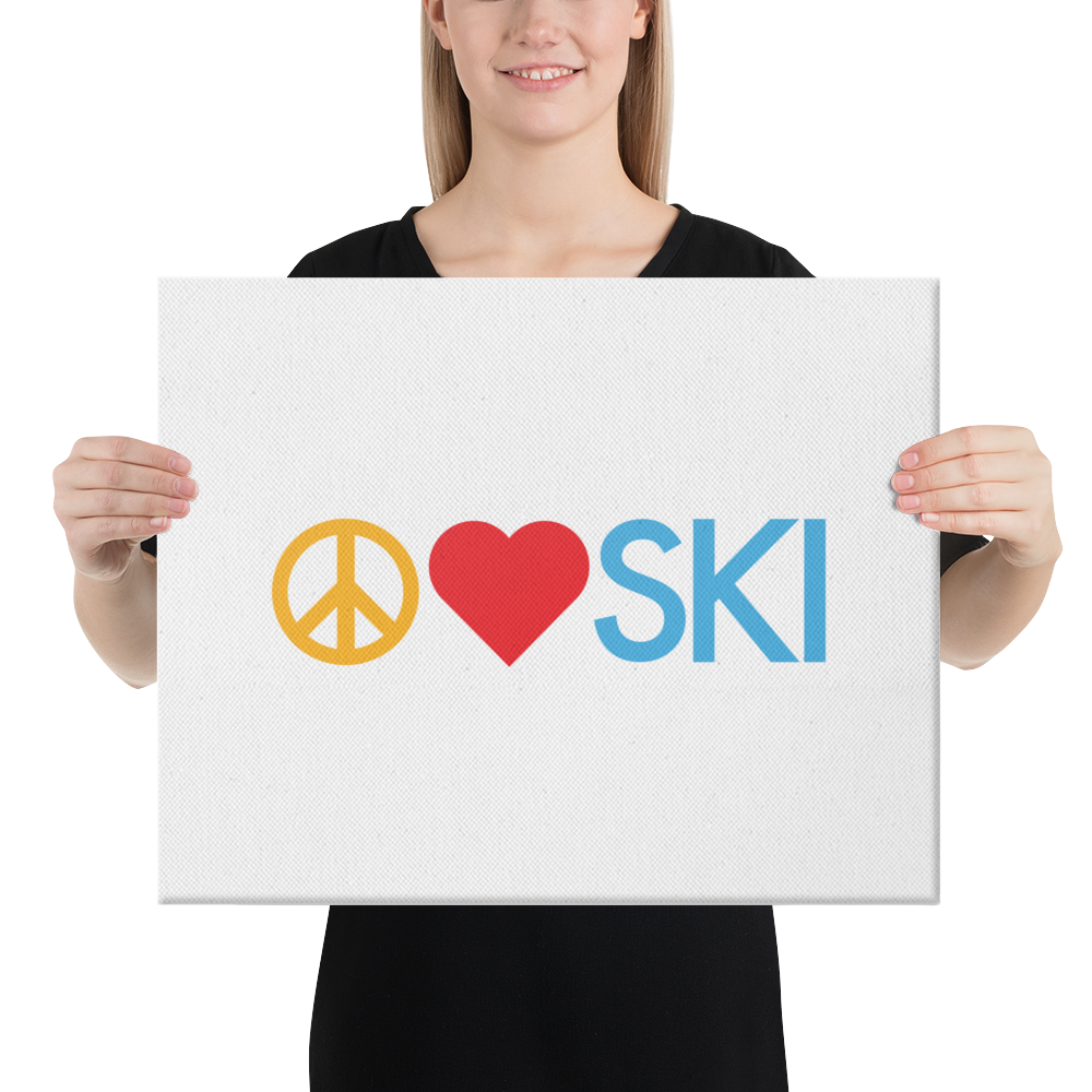 CS0026 - 06008 - Peace | Love | SKI Canvas