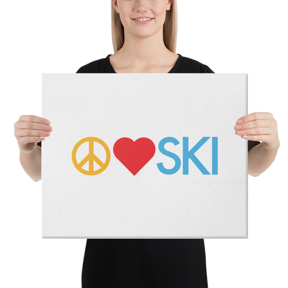 CS0026 - 06008 - Peace | Love | SKI Canvas