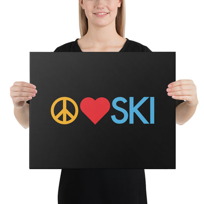 CS0026 - 06008 - Peace | Love | SKI Canvas