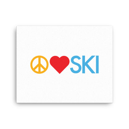 CS0026 - 06008 - Peace | Love | SKI Canvas