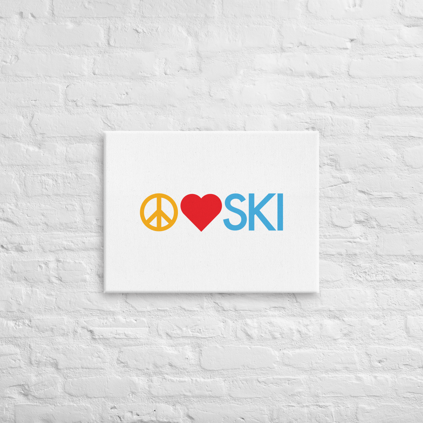 CS0026 - 06008 - Peace | Love | SKI Canvas