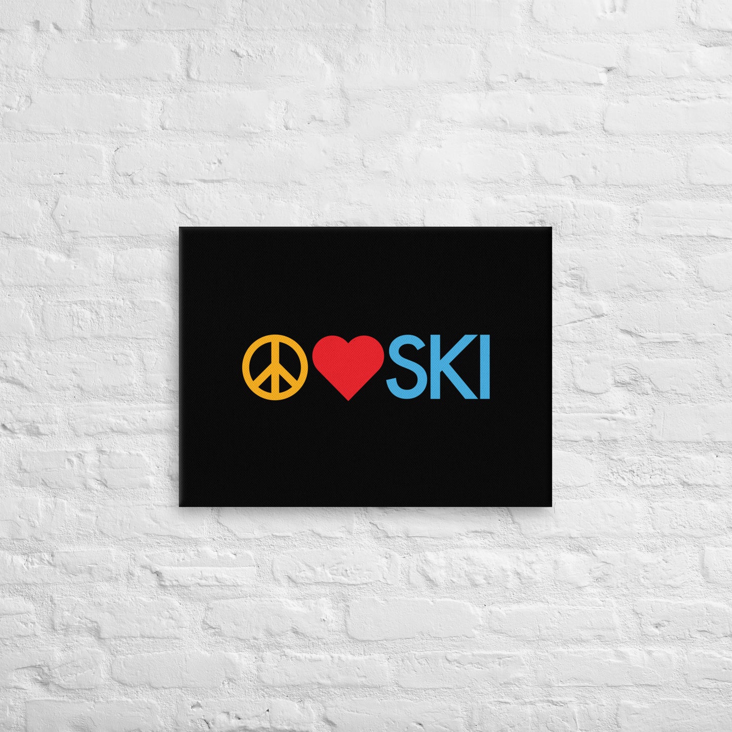 CS0026 - 06008 - Peace | Love | SKI Canvas