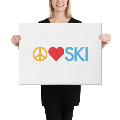 CS0026 - 06008 - Peace | Love | SKI Canvas