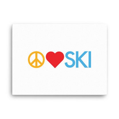 CS0026 - 06008 - Peace | Love | SKI Canvas