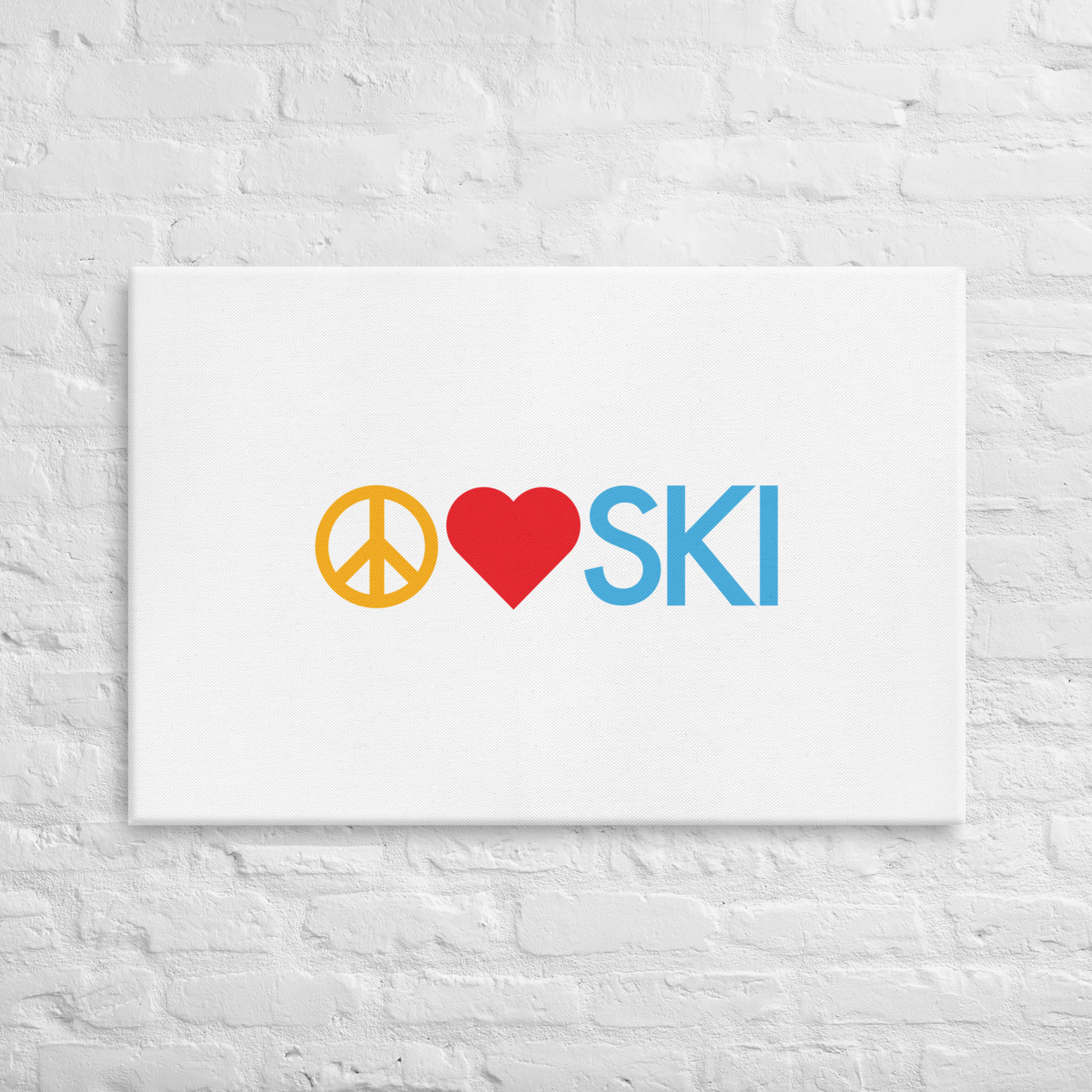 CS0026 - 06008 - Peace | Love | SKI Canvas