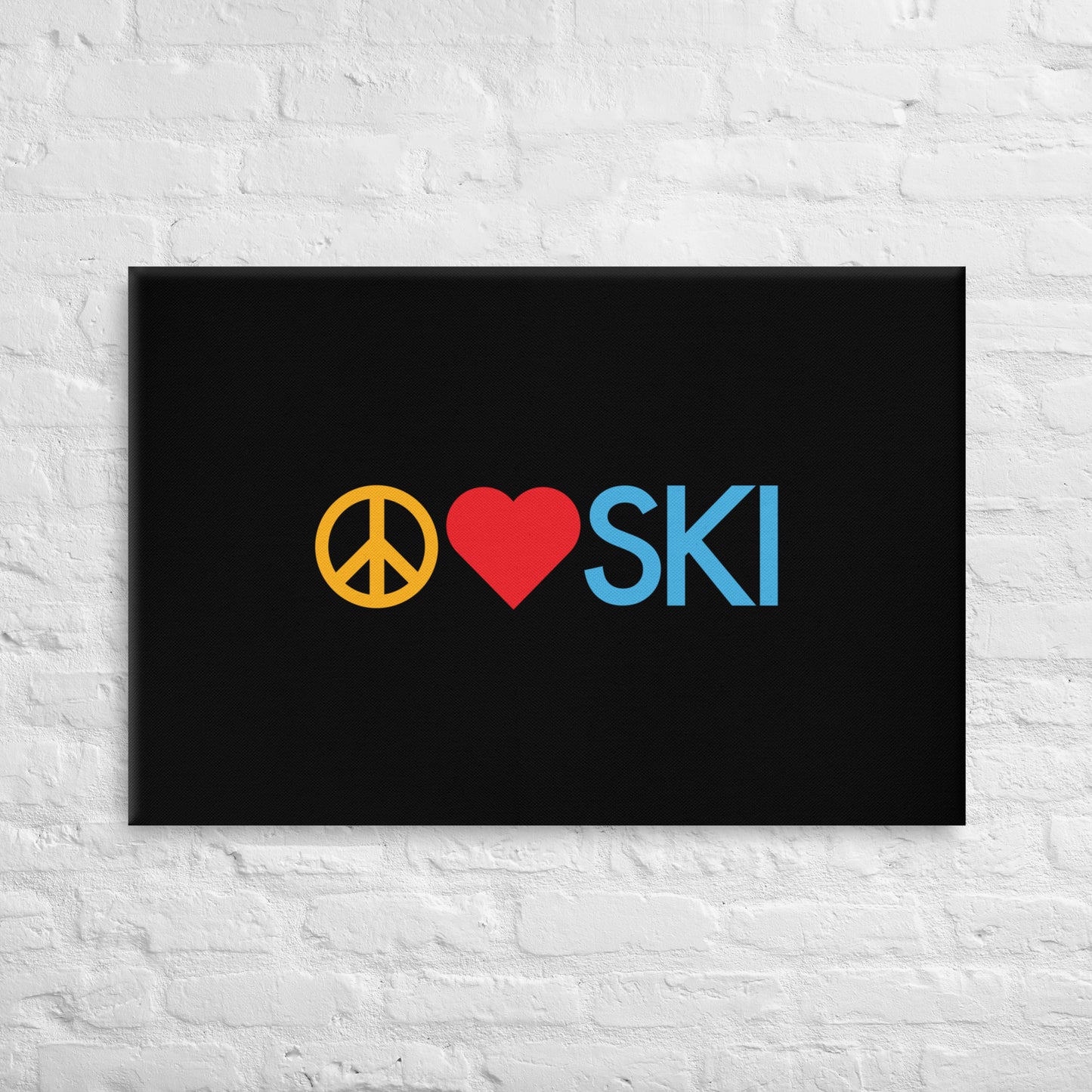 CS0026 - 06008 - Peace | Love | SKI Canvas